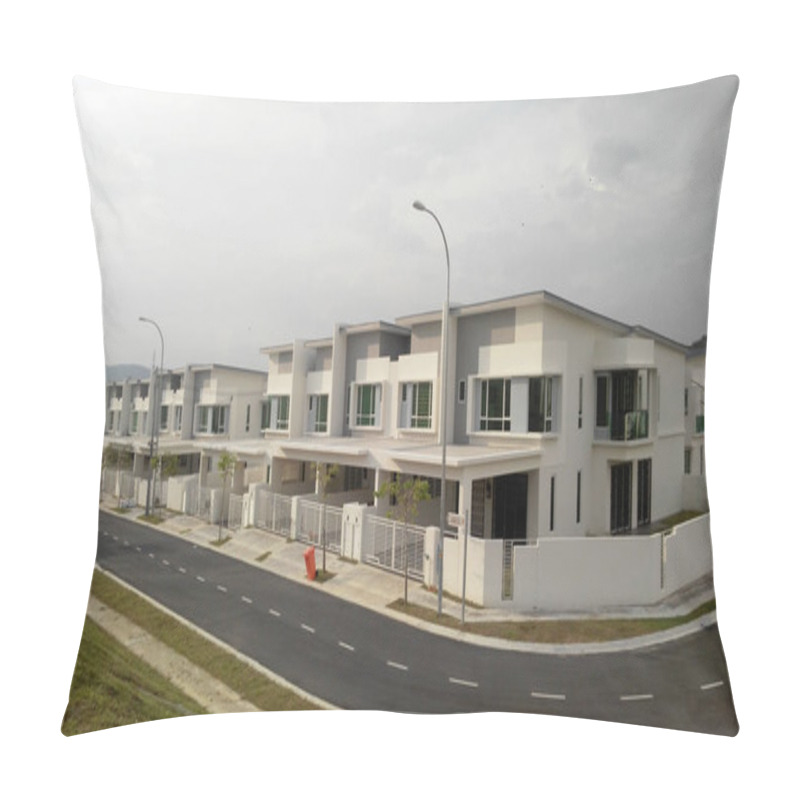 Personality  Modern Design Double Story High Cost Terrace House In Seremban, Malaysia.   Pillow Covers