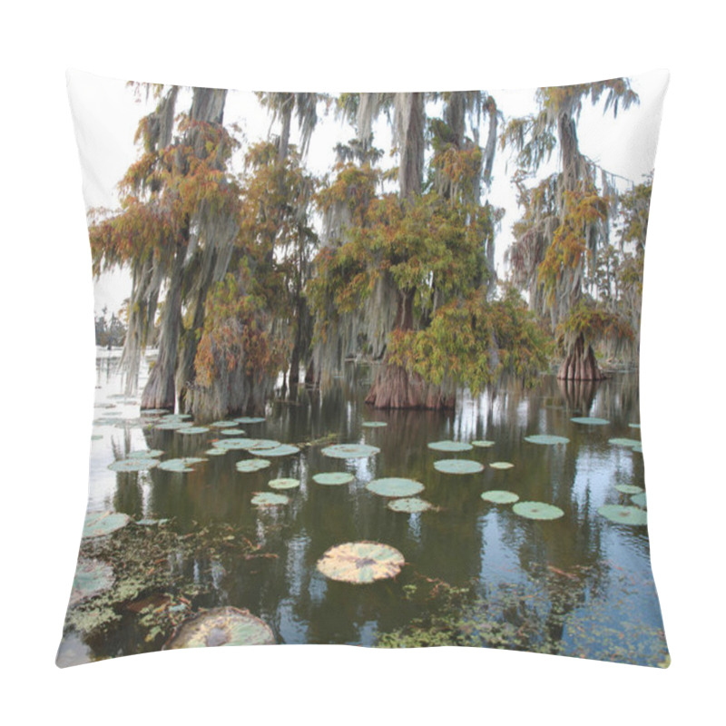 Personality  View Of Lake Martin, Louisiana, USA. Pillow Covers