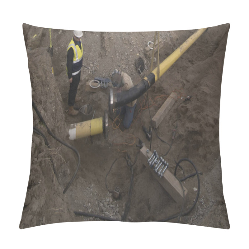 Personality  Gas Pipeline In The Energy Industry, Infrastructure For Energy Supply Pillow Covers