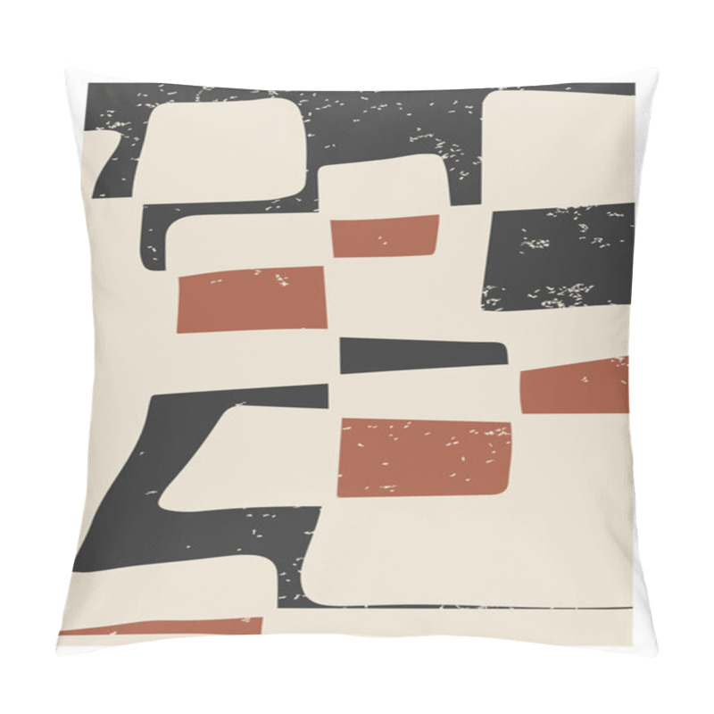 Personality  Trendy Abstract Aesthetic Creative Minimalist Artistic Hand Drawn Composition Pillow Covers