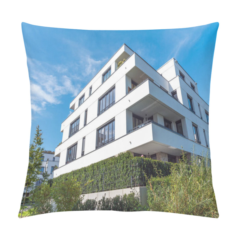 Personality  Modern Residential Construction Seen In Berlin, Germany Pillow Covers