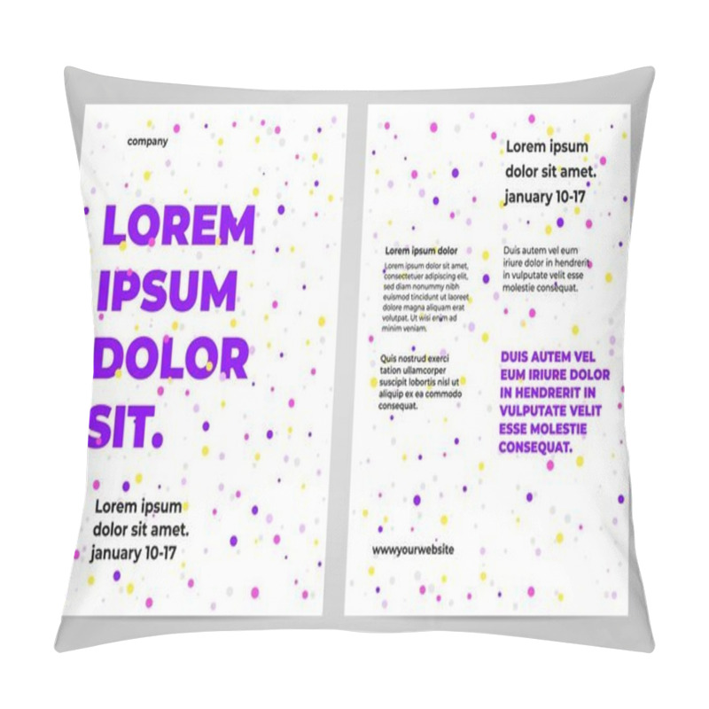 Personality  Minimal Poster Template Design Pillow Covers