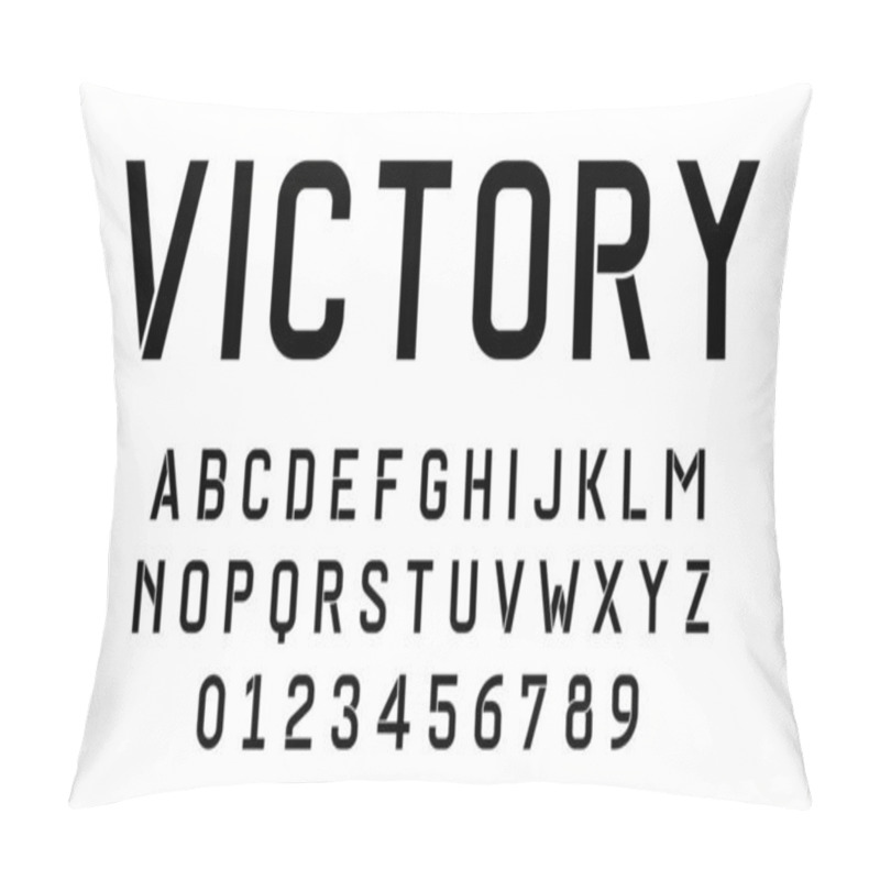 Personality  Set Of Alphabets Font Letters And Numbers Modern Vector Illustration Pillow Covers