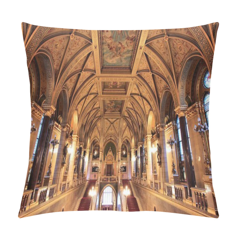 Personality  Hungarian Parliament Interior Pillow Covers