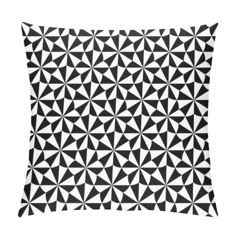 Personality  Black And White Geometric Seamless Pattern, Abstract Background. Pillow Covers