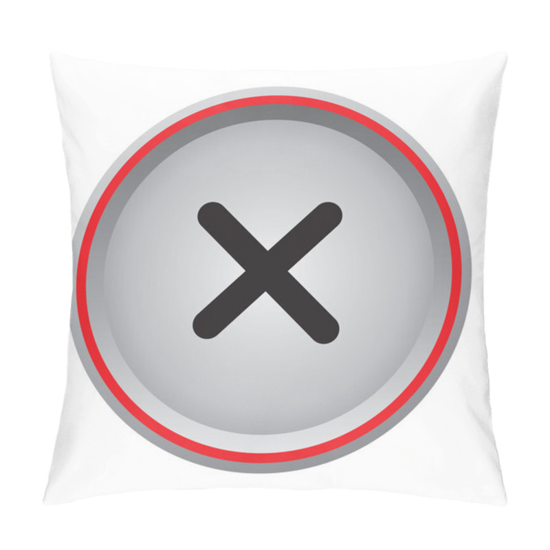 Personality  Cancel Button Pillow Covers