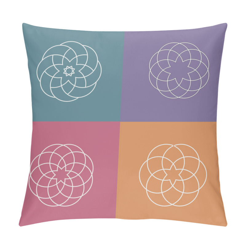 Personality  Linear Pattern Logos Pillow Covers