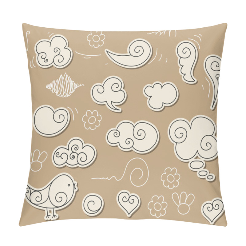 Personality  Cloud Doodle Pillow Covers