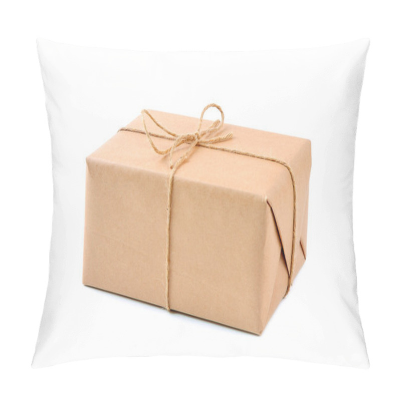 Personality  Cardboard Carton Wrapped With Brown Paper And Cord Pillow Covers