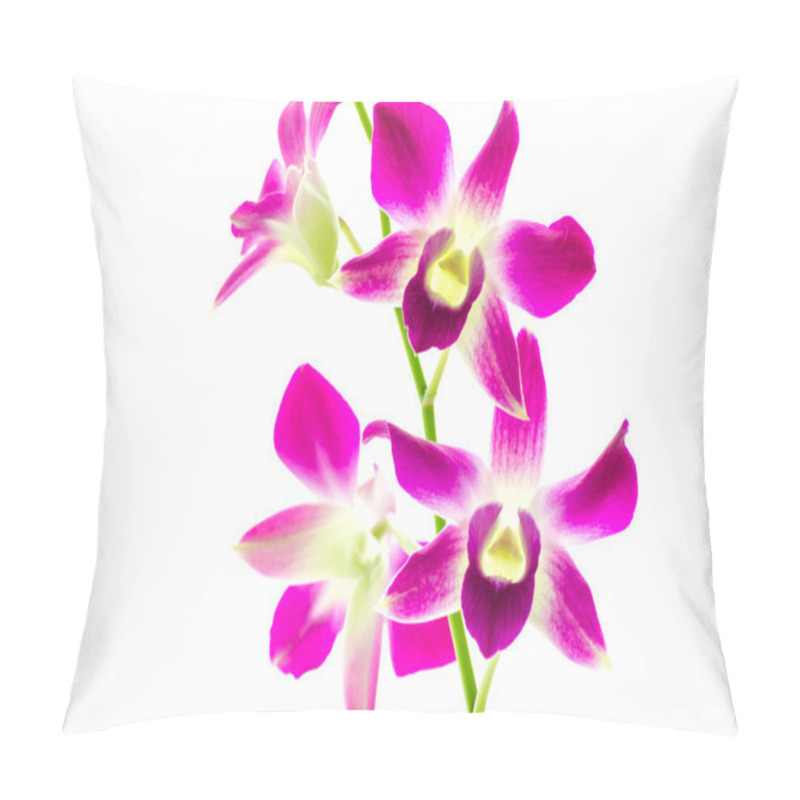 Personality  Orchind Isolated White Background Pillow Covers