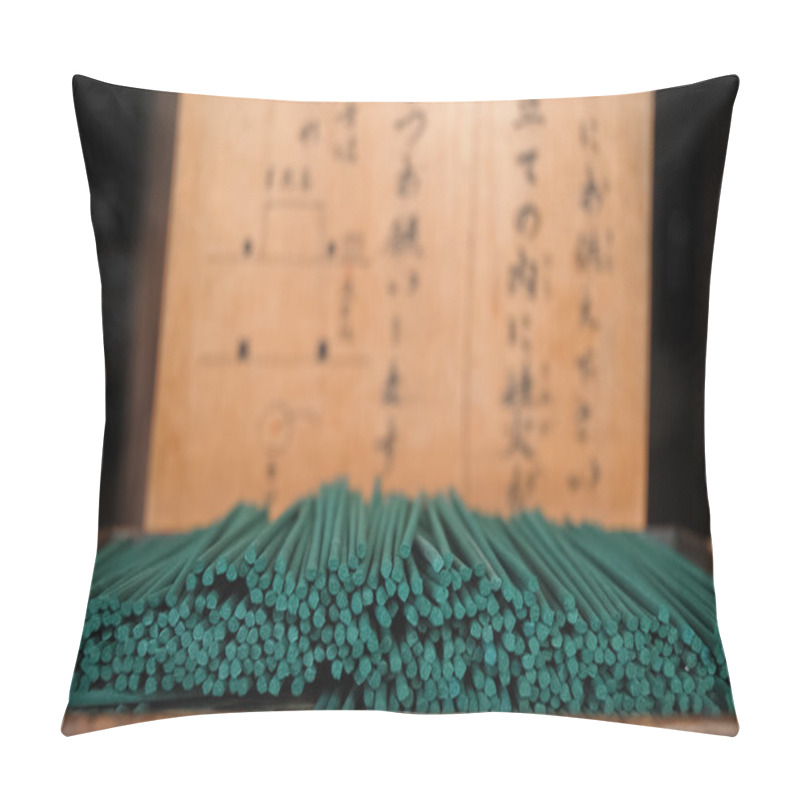 Personality  A Lady Praying At Ancient Small Japanese Shrine Pillow Covers