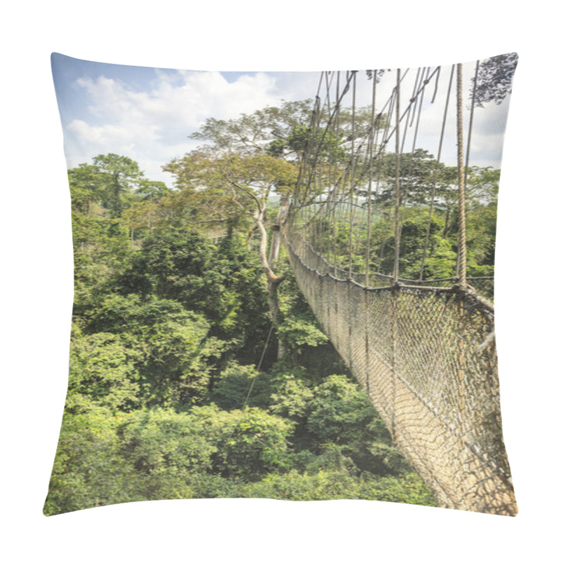 Personality  Canopy Walkway In Kakum National Park, Ghana, West Africa Pillow Covers