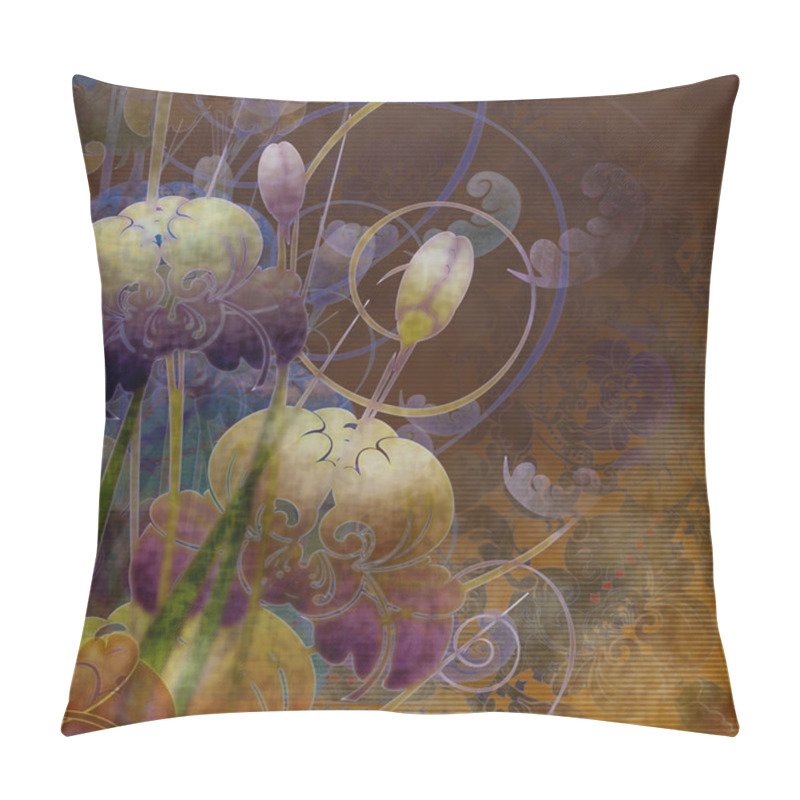 Personality  Floral Background Pillow Covers