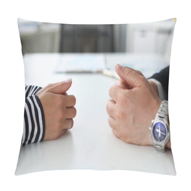 Personality  Office Leadership Meeting And Decision Making. Pillow Covers