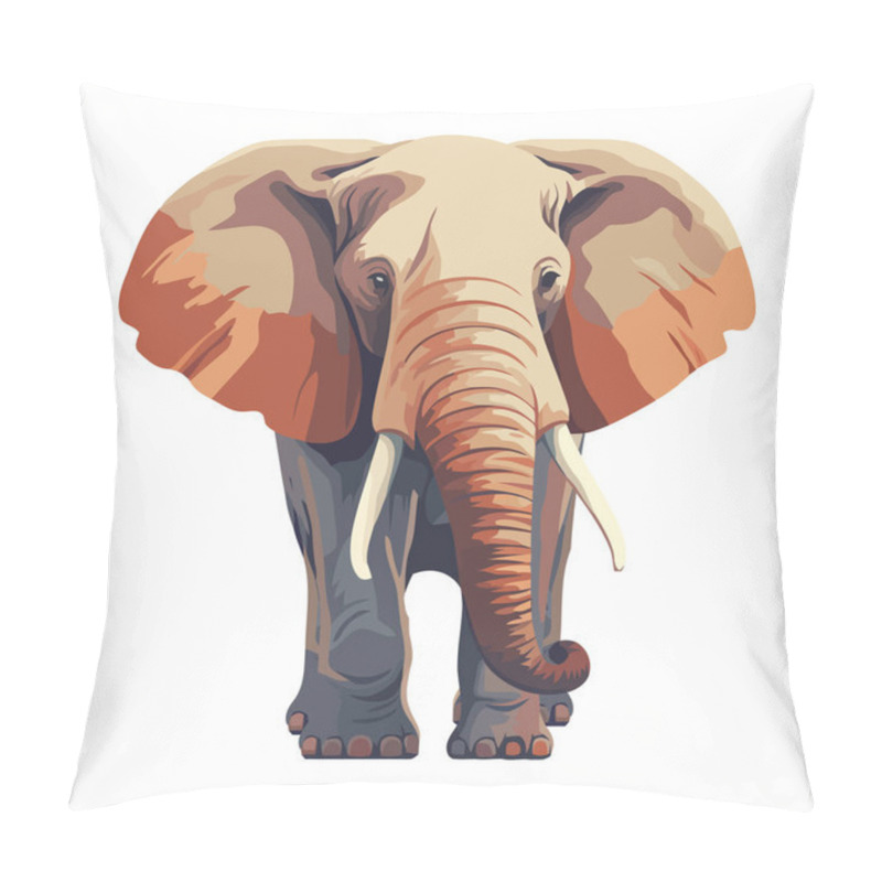 Personality  Elephant Animal African Specie Icon Isolated Pillow Covers