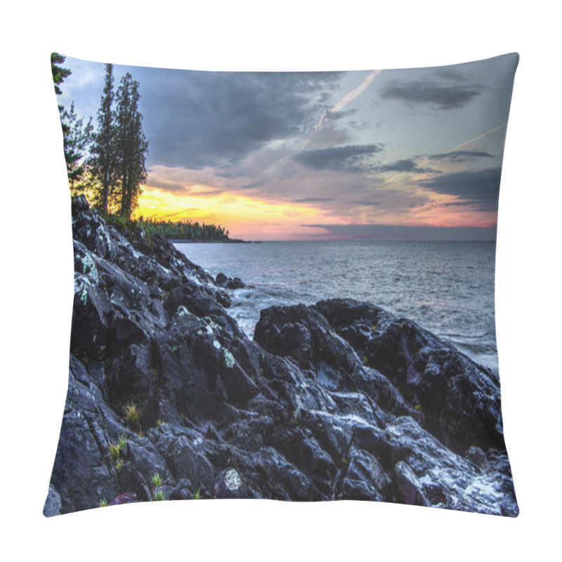 Personality  Northern Michigan Lake Superior Sunset Pillow Covers