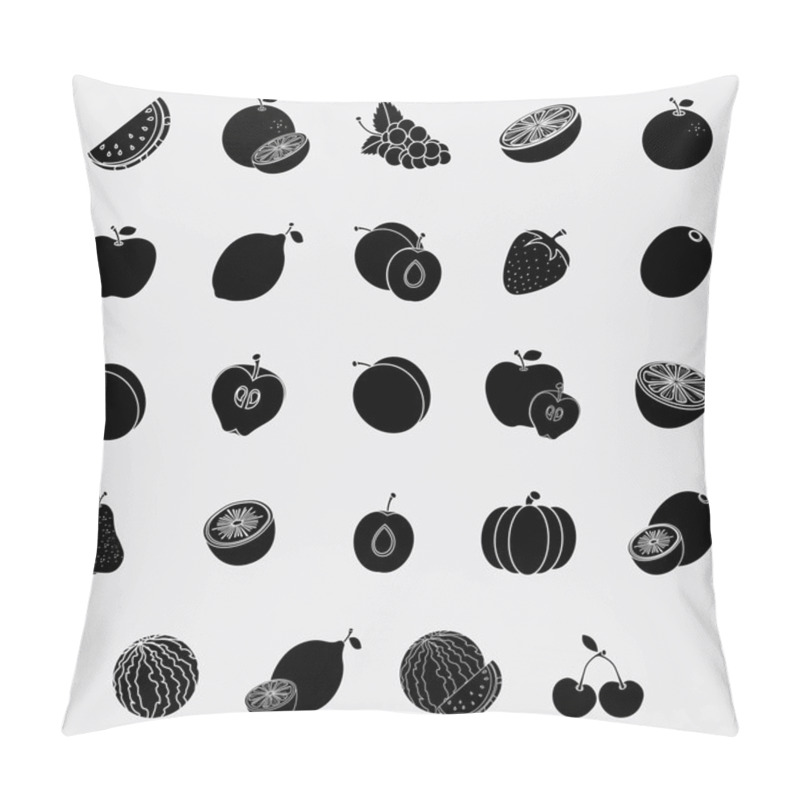 Personality  Sweet Fruits Silhouette Pillow Covers