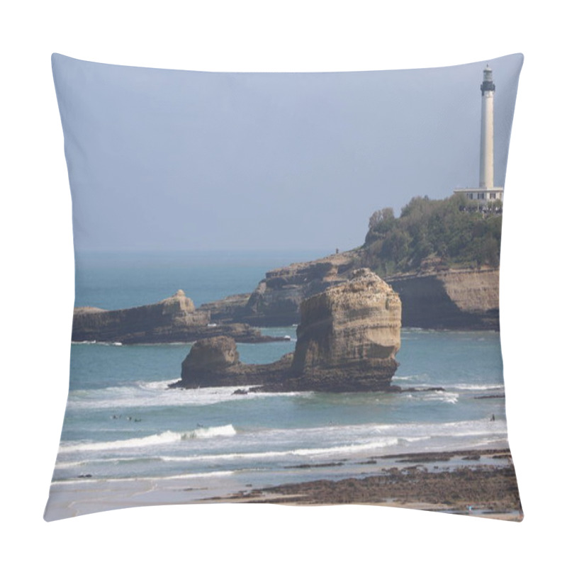 Personality  A View Of A Beach Of Biarritz, France Pillow Covers