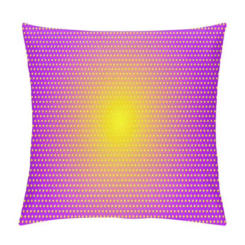 Personality  Violet-yellow-dotted-popart-background Pillow Covers