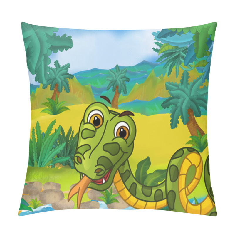 Personality  Cartoon Wild Snake Pillow Covers