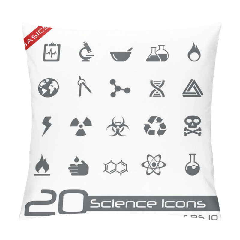 Personality  Science Icons // Basics Pillow Covers