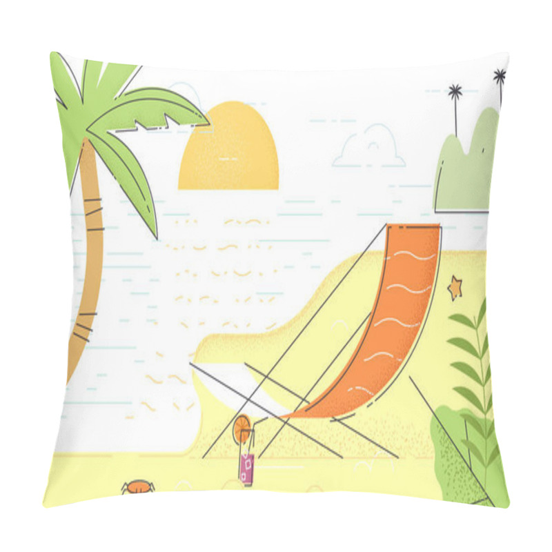 Personality  Summer Beach 02 Pillow Covers