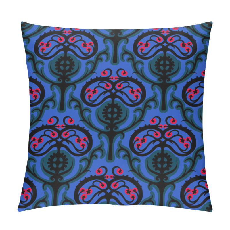 Personality  Suzani, Vector Ethnic Pattern With Kazakh Motifs Pillow Covers