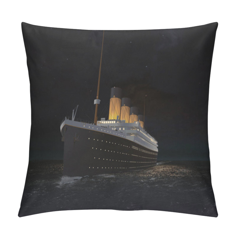 Personality  RMS Titanic Last Night On The Atlantic Illustration Pillow Covers