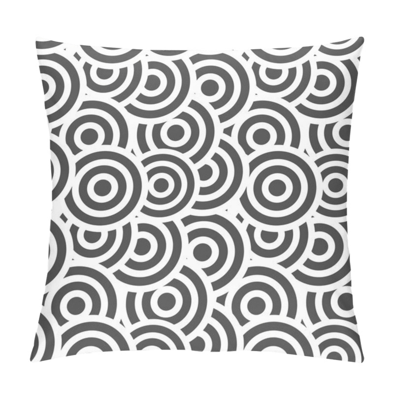 Personality  Japanese Wave Oriental Seamless Pattern. Pillow Covers