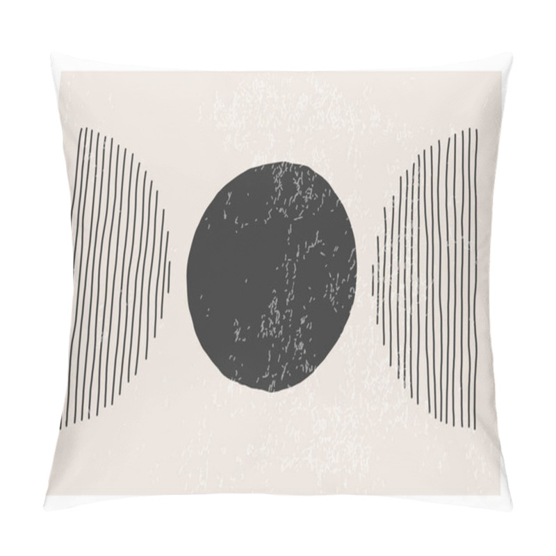 Personality  Trendy Abstract Aesthetic Creative Minimalist Artistic Hand Drawn Composition Pillow Covers