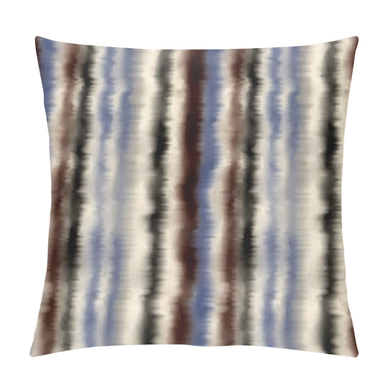 Personality  Seamless Funky Striped Tie Dye Motif Print Border For Surface Design And Print Pillow Covers