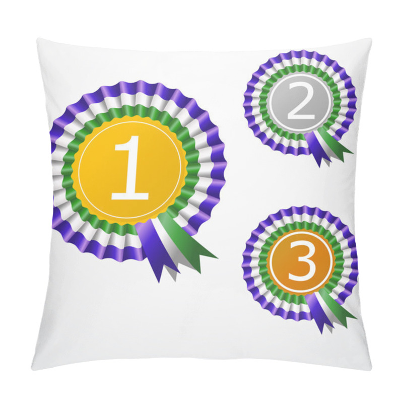 Personality  Award Ribbon.  Vector Illustration. Pillow Covers