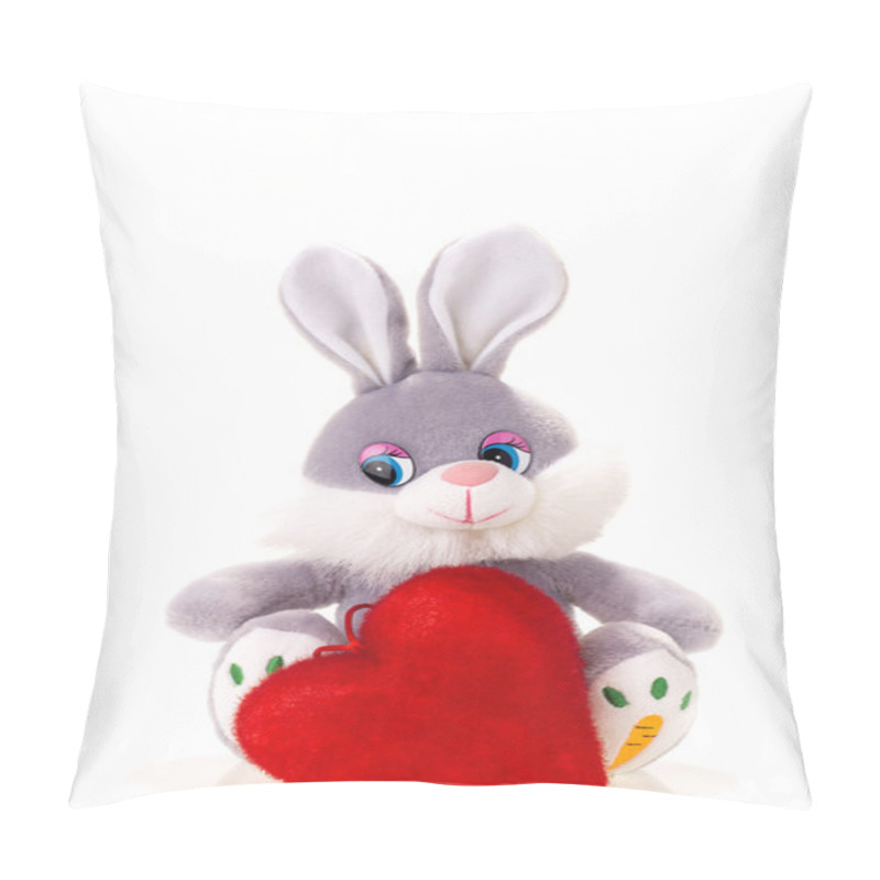 Personality  Cutie Toy Hare And Valentine Heart Pillow Covers