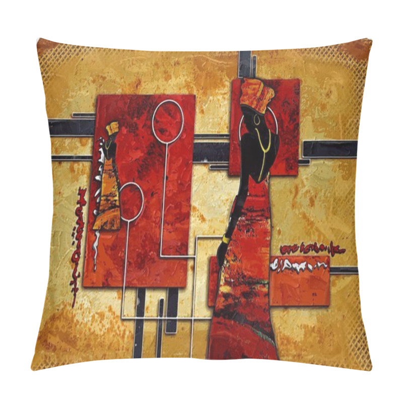 Personality  African Motive Art Pillow Covers