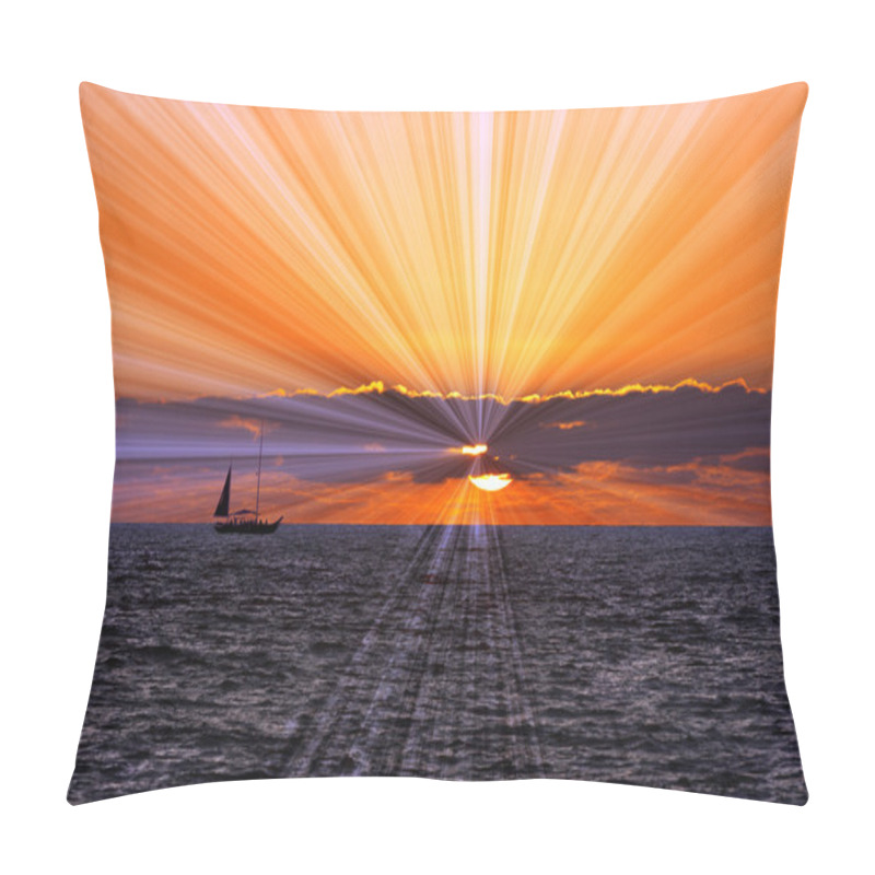 Personality  Ocean Sunset Sunrays Pillow Covers