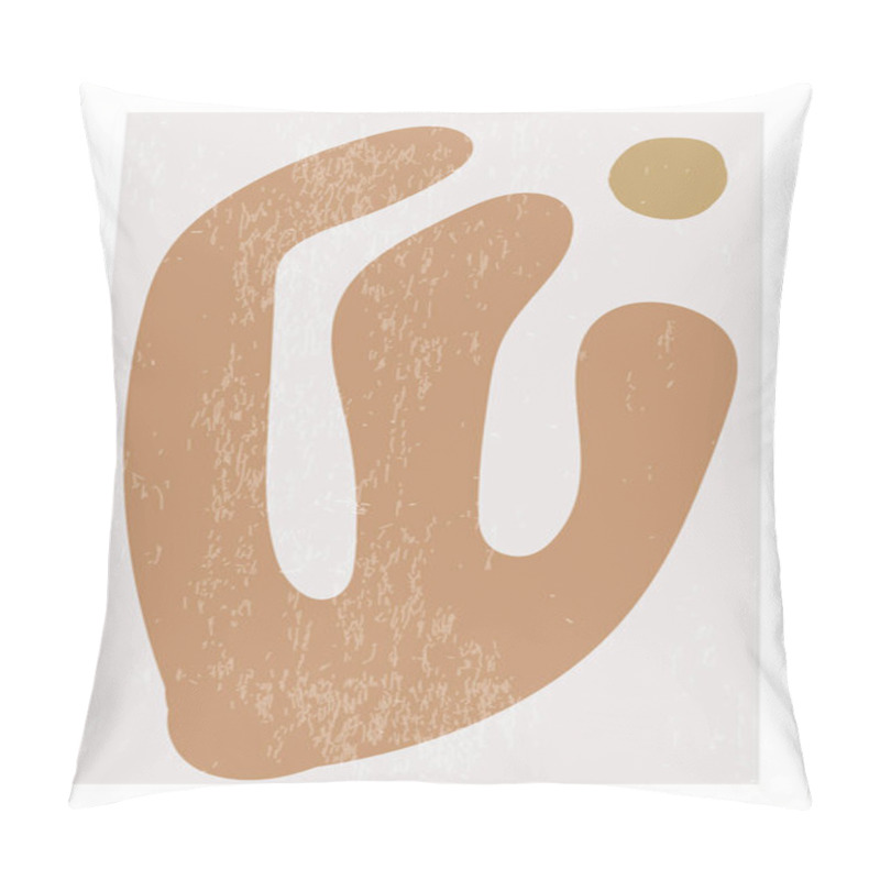 Personality  Matisse Inspired Contemporary Collage Poster With Abstract Organic Shapes Pillow Covers