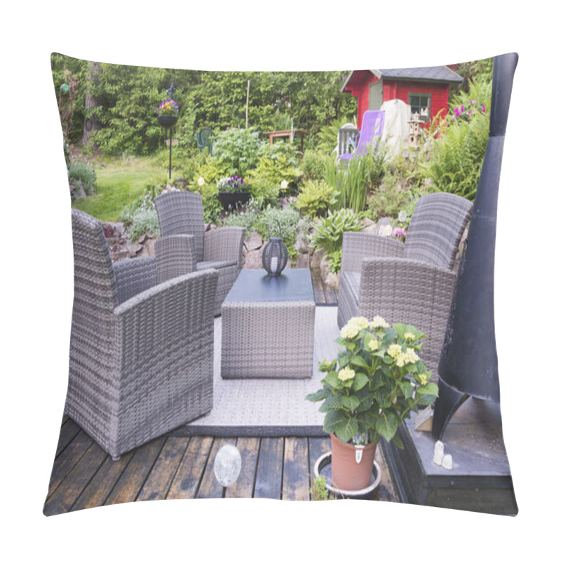 Personality  Patio With Furnishings Pillow Covers