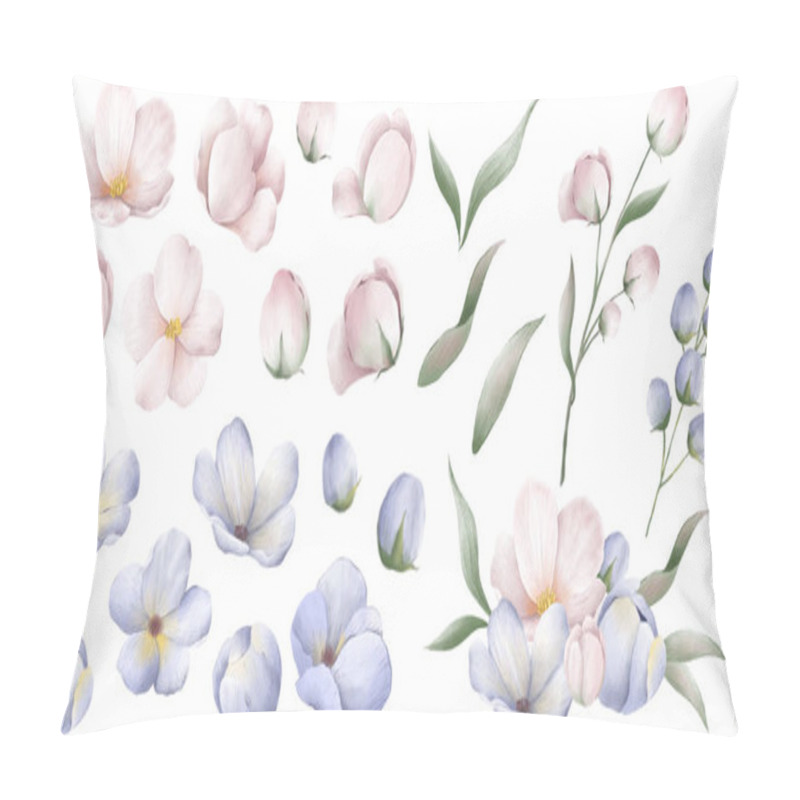 Personality  Hand Drawing Korean Style Flowers Pillow Covers