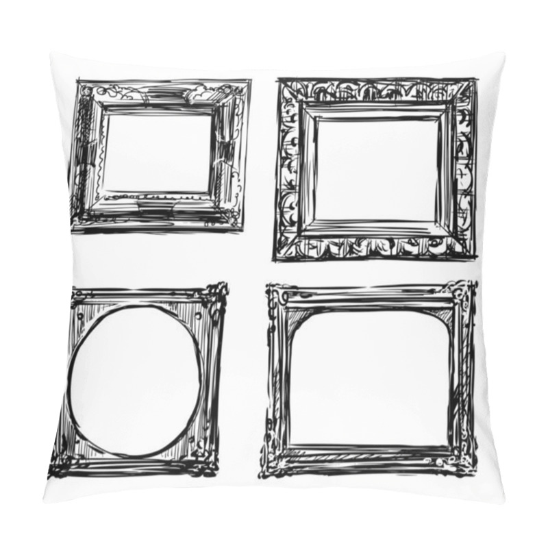 Personality  Old Decorative Frames Pillow Covers