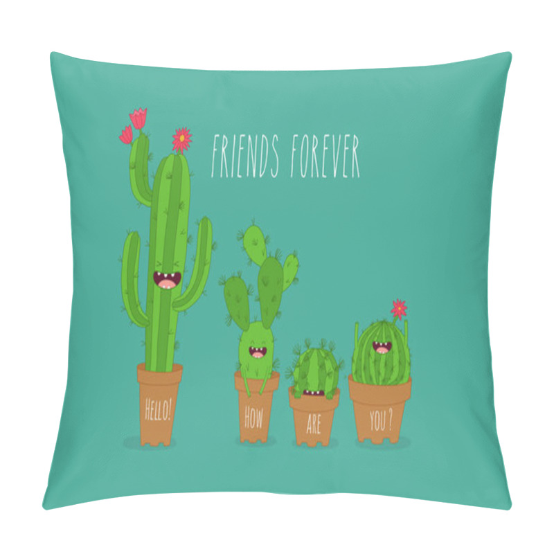 Personality  Funny Cactus Plants Pillow Covers