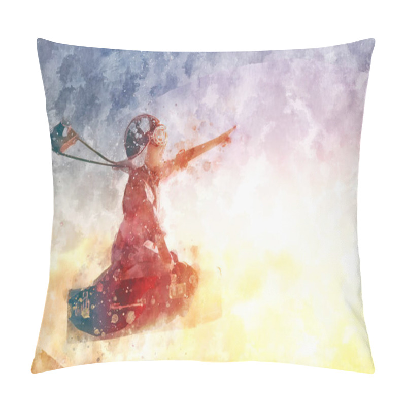 Personality  Dreams Of Travel. Illustration Pillow Covers