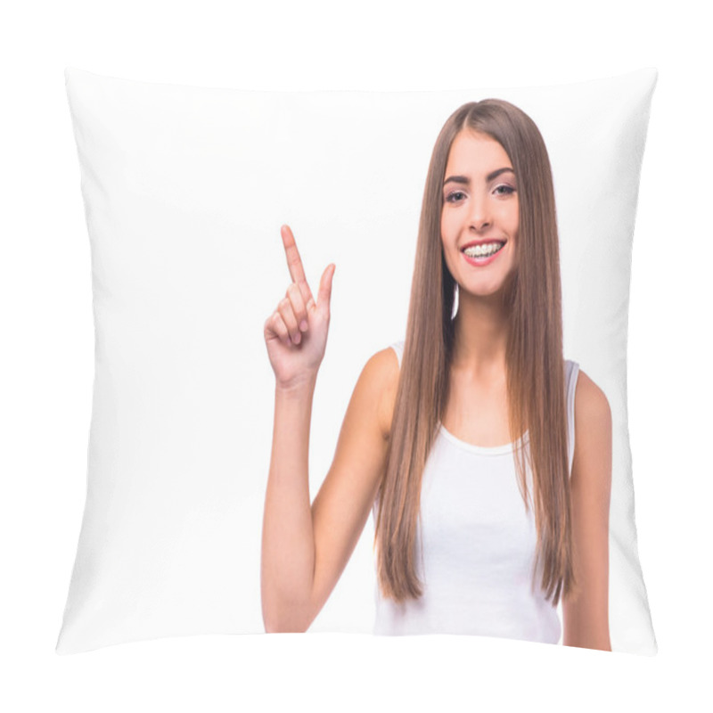 Personality  Woman With Braces Pillow Covers