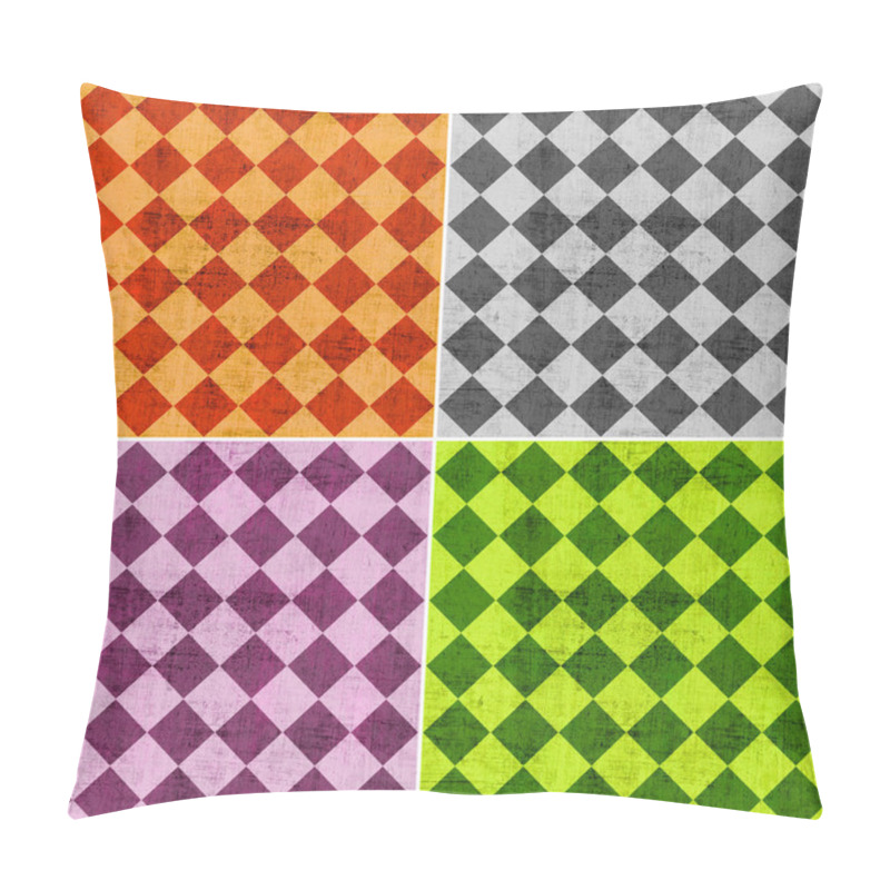 Personality  Set Of Geometric Grunge Backgrounds  Pillow Covers