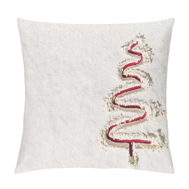 Personality  Christmas Background With Fresh Snow Texture. Image Taken From Above, Top View. Pillow Covers