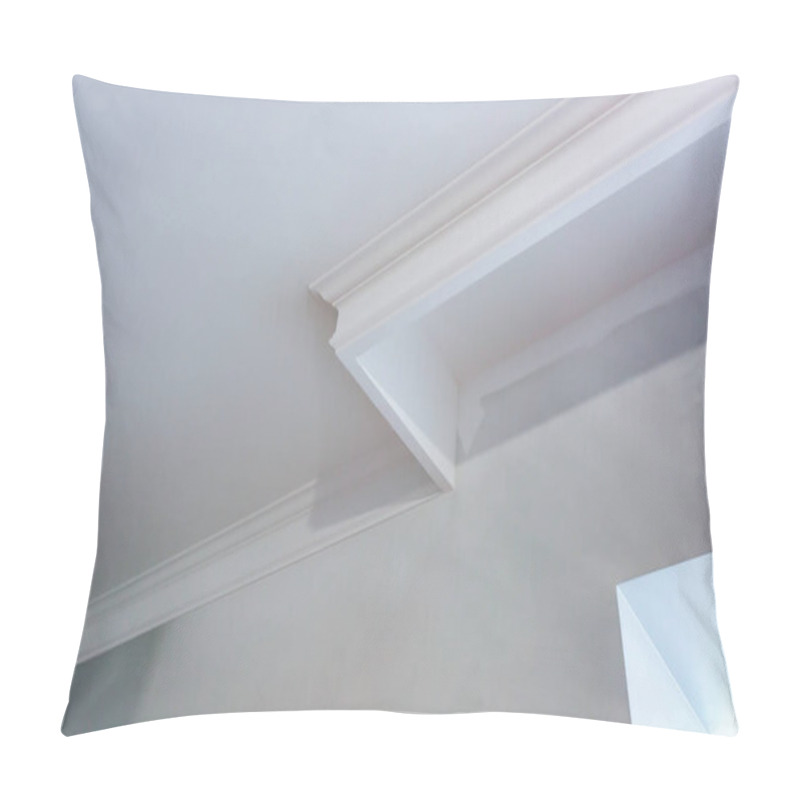 Personality  Detail Of Corner Ceiling With Intricate Crown Molding.  Pillow Covers