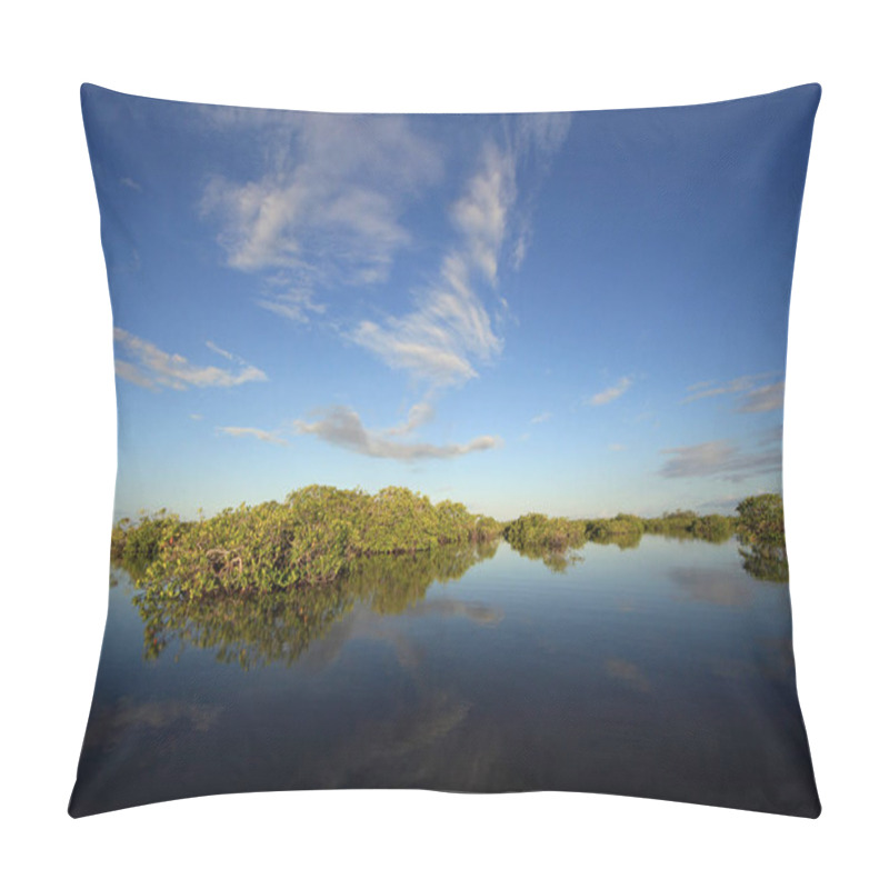 Personality  Mangrove Trees Of Barnes Sound, Florida. Pillow Covers