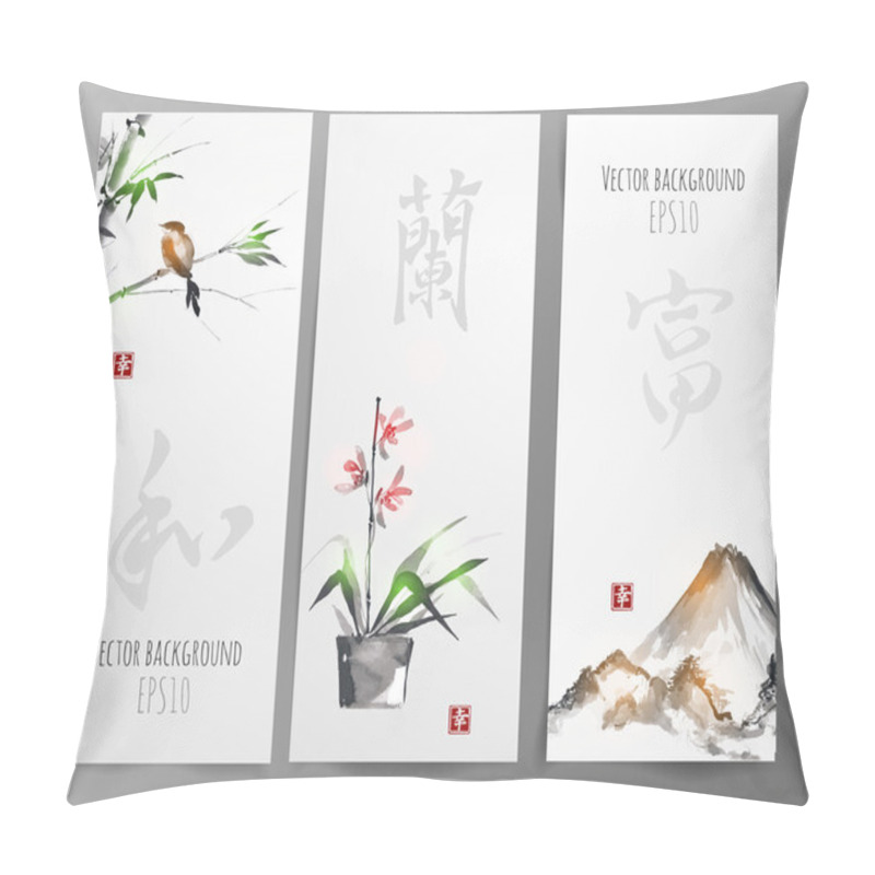 Personality  Banners In Traditional Japanese Style Pillow Covers