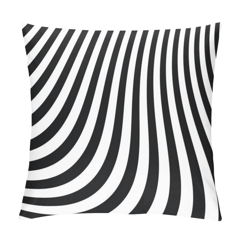 Personality  Abstract Black And White Modern Striped Background Pillow Covers