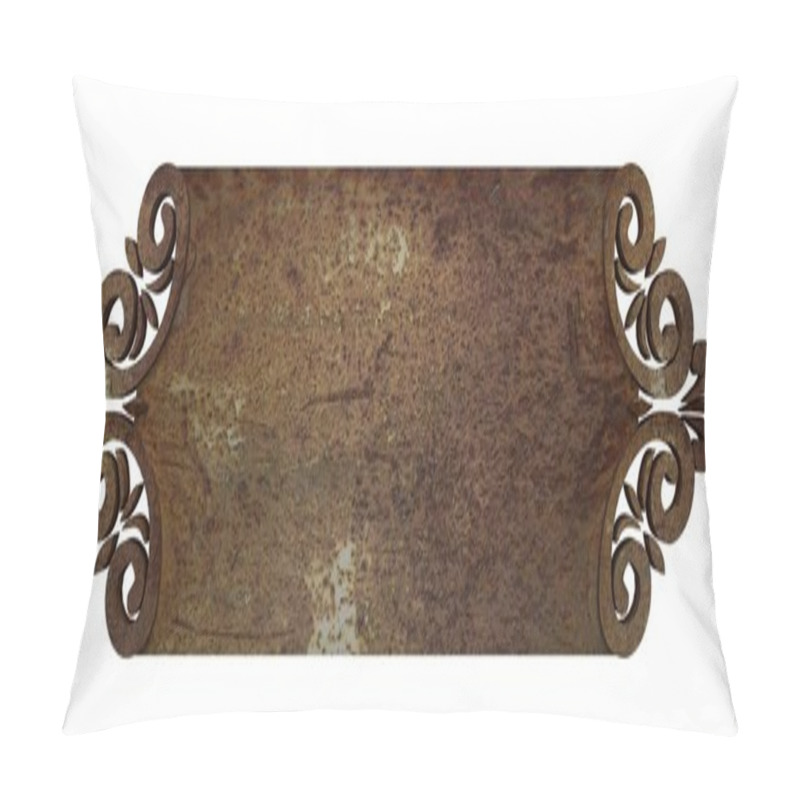 Personality  Rust Metal Plate Pillow Covers