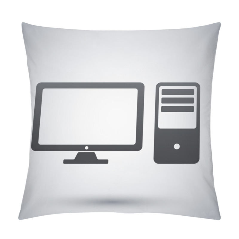 Personality  Vector Desktop Computer Icon Pillow Covers